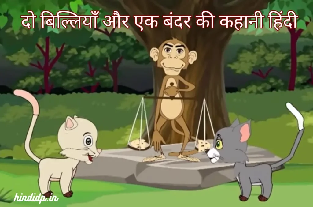 Two Cats and A Monkey Story in Hindi
